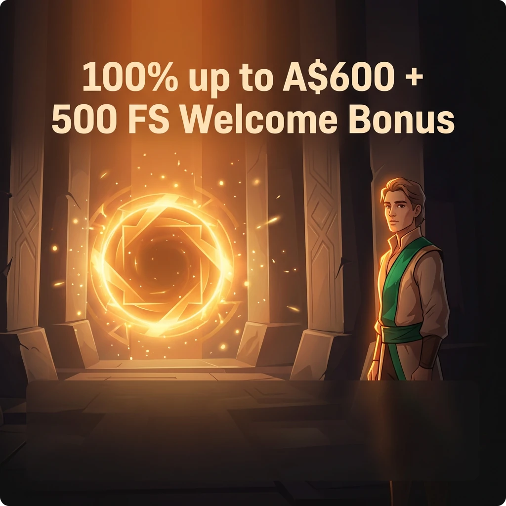100% up to A$600 + 500 FS Welcome Bonus